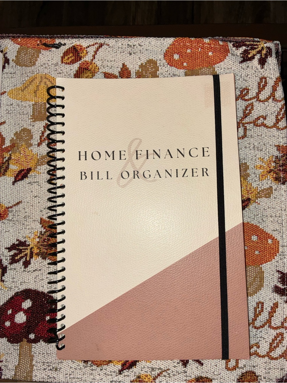 Home Finance Bill Organizer Planner – Blush Pink